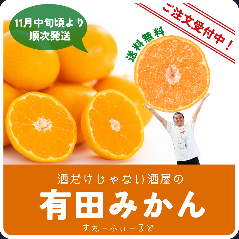 ＊送料無料＊ すたーふぃーるどの有田みかん 5Kg　【お届け日指定不可】
